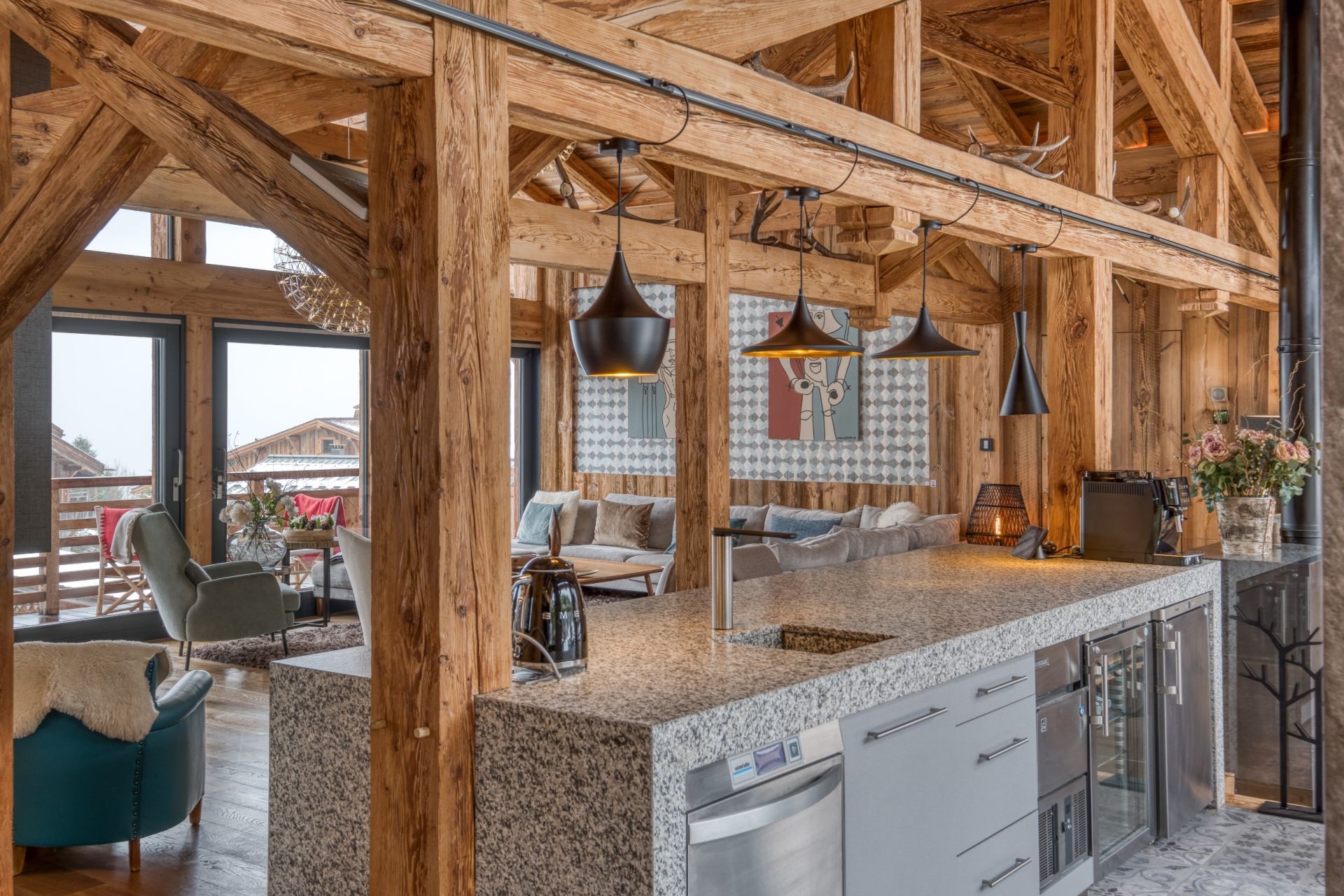 luxury chalet 10 Rooms for seasonal rent on MEGEVE (74120)