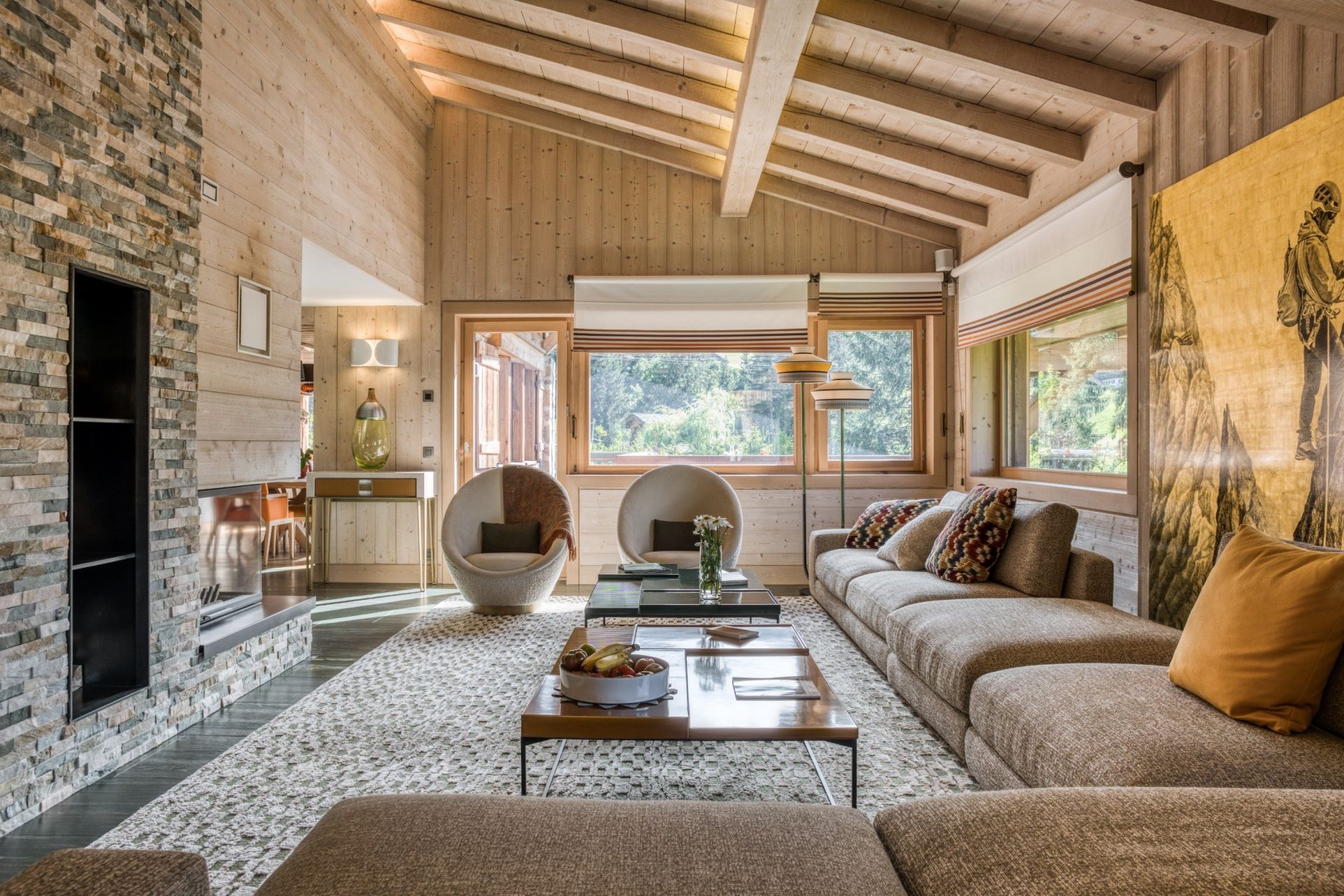 luxury chalet 18 Rooms for seasonal rent on MEGEVE (74120)