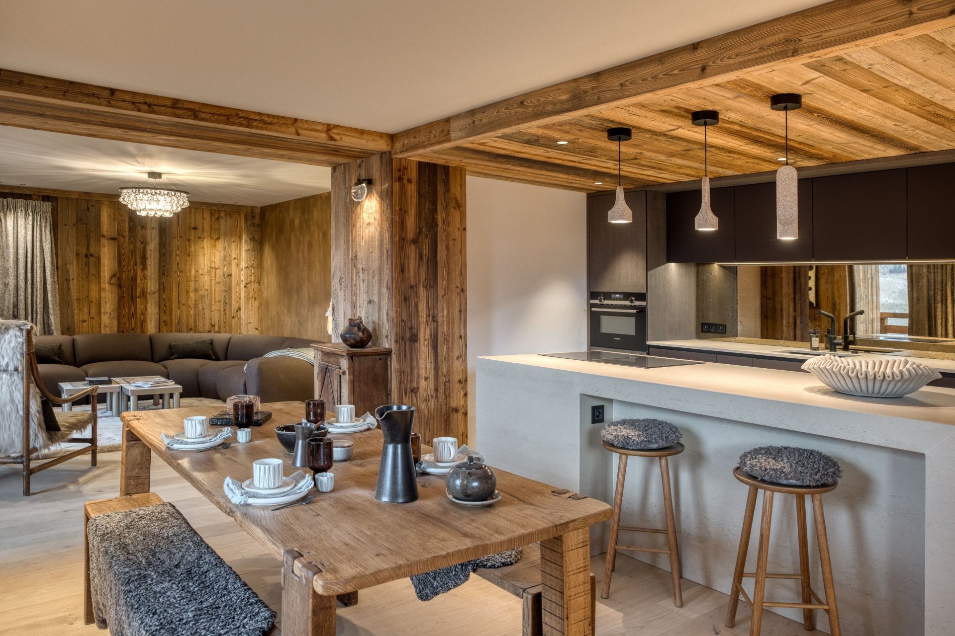 luxury apartment 5 Rooms for seasonal rent on MEGEVE (74120)