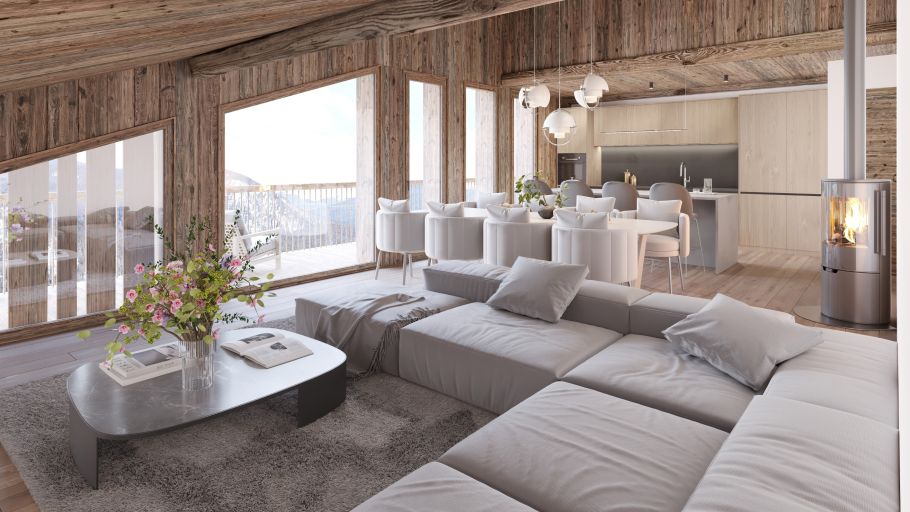 luxury apartment 5 Rooms for sale on MEGEVE (74120)