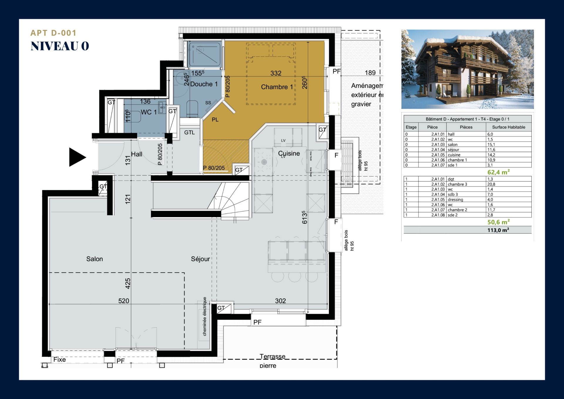 duplex de luxe 4 Pièces en vente sur MEGEVE (74120)