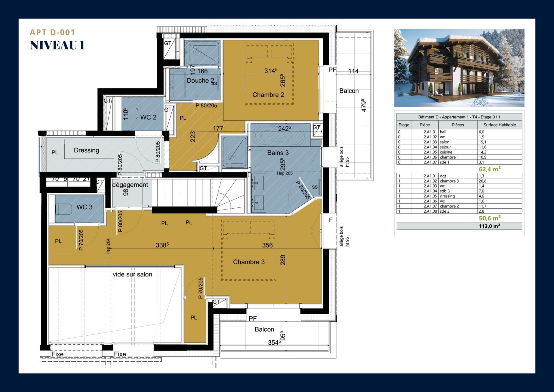 duplex de luxe 4 Pièces en vente sur MEGEVE (74120)