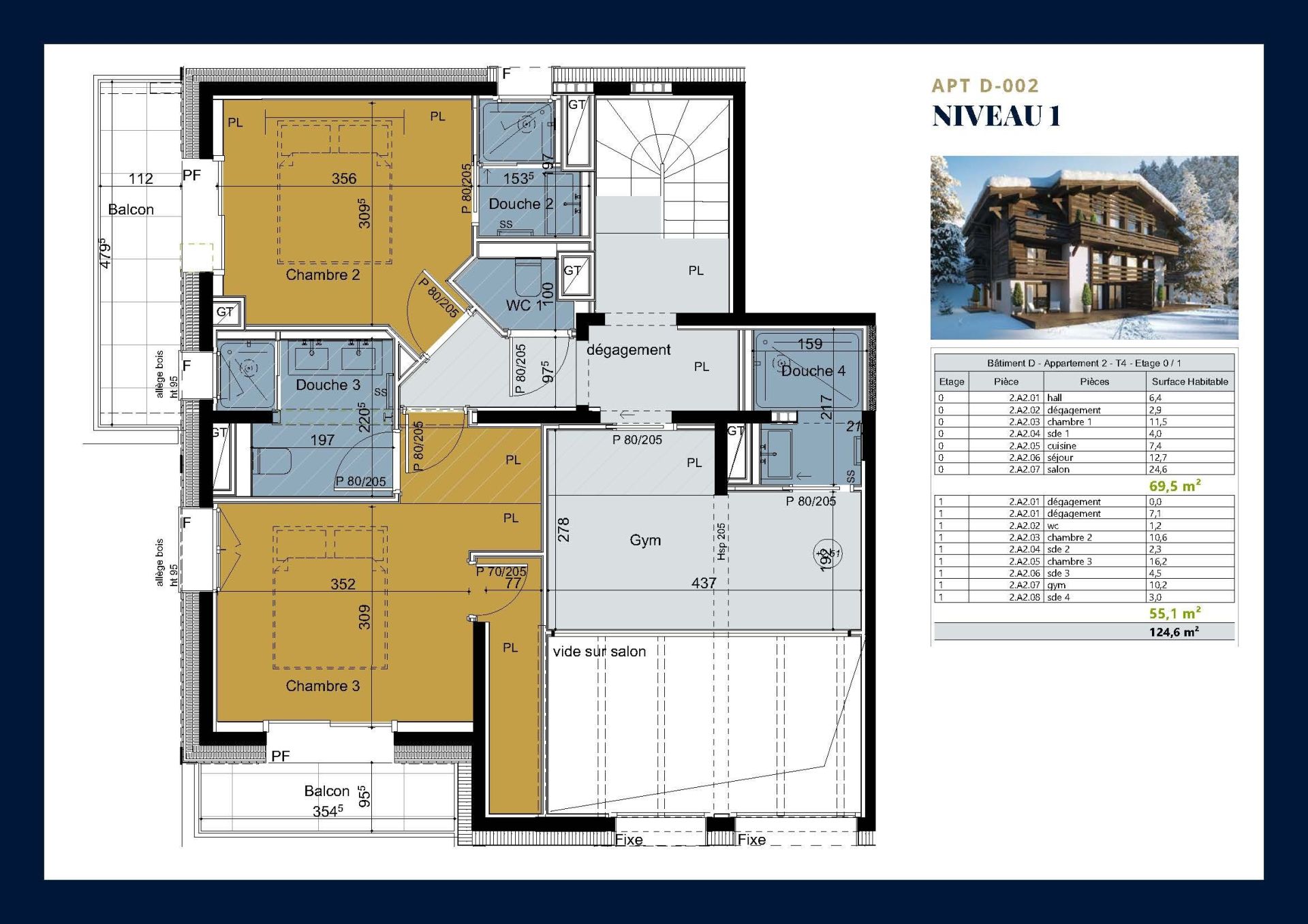 duplex de luxe 4 Pièces en vente sur MEGEVE (74120)