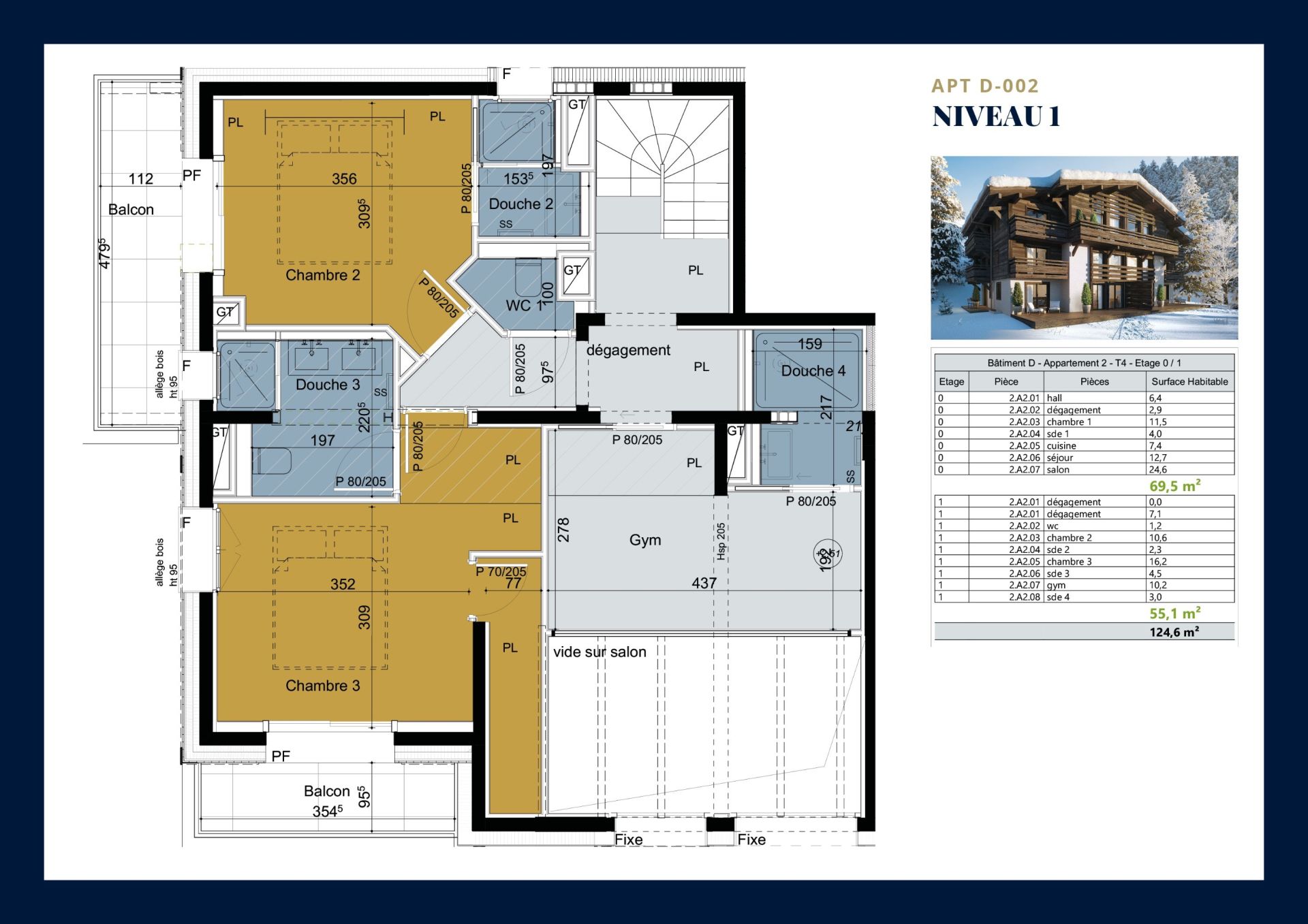 duplex de luxe 4 Pièces en vente sur MEGEVE (74120)