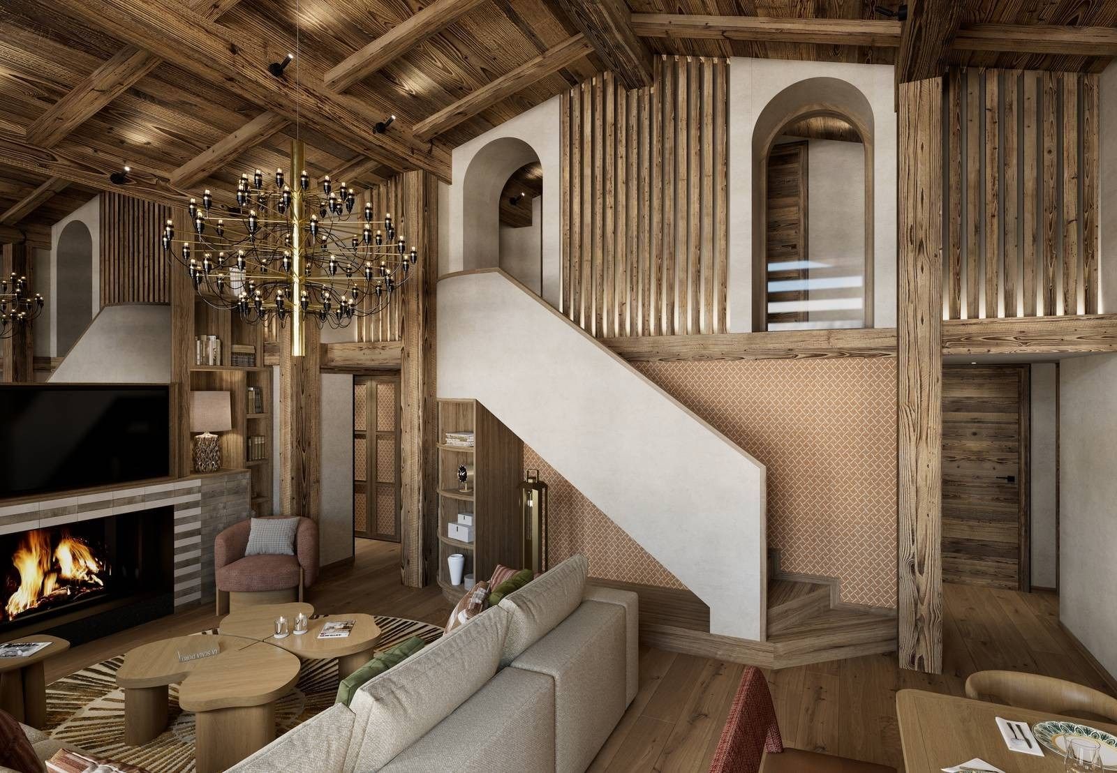 luxury triplex 6 Rooms for sale on MEGEVE (74120)