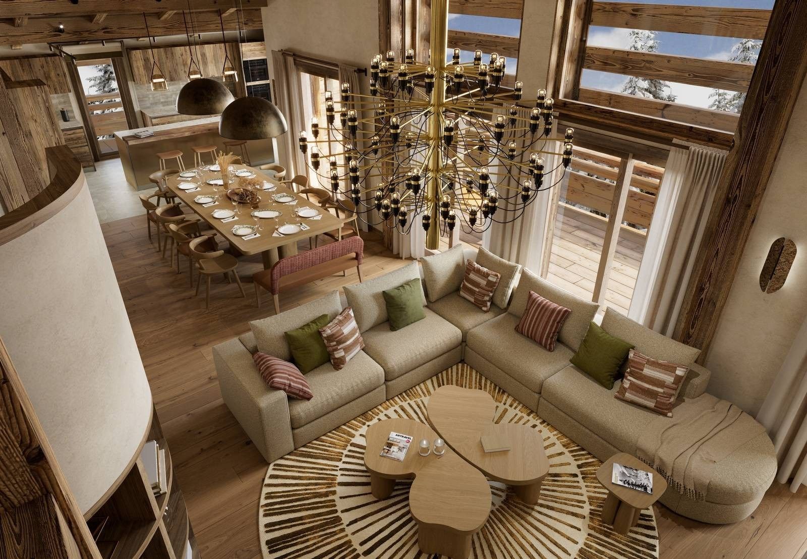 luxury triplex 6 Rooms for sale on MEGEVE (74120)