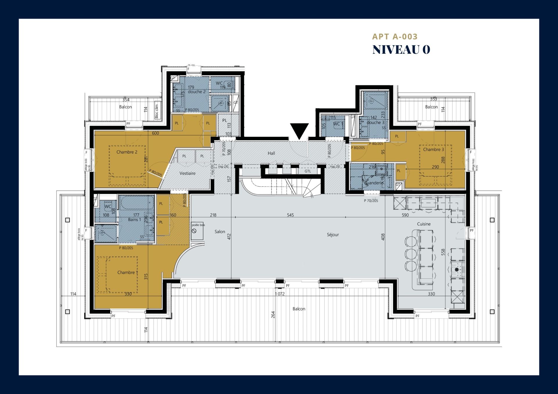 luxury duplex 6 Rooms for sale on MEGEVE (74120)