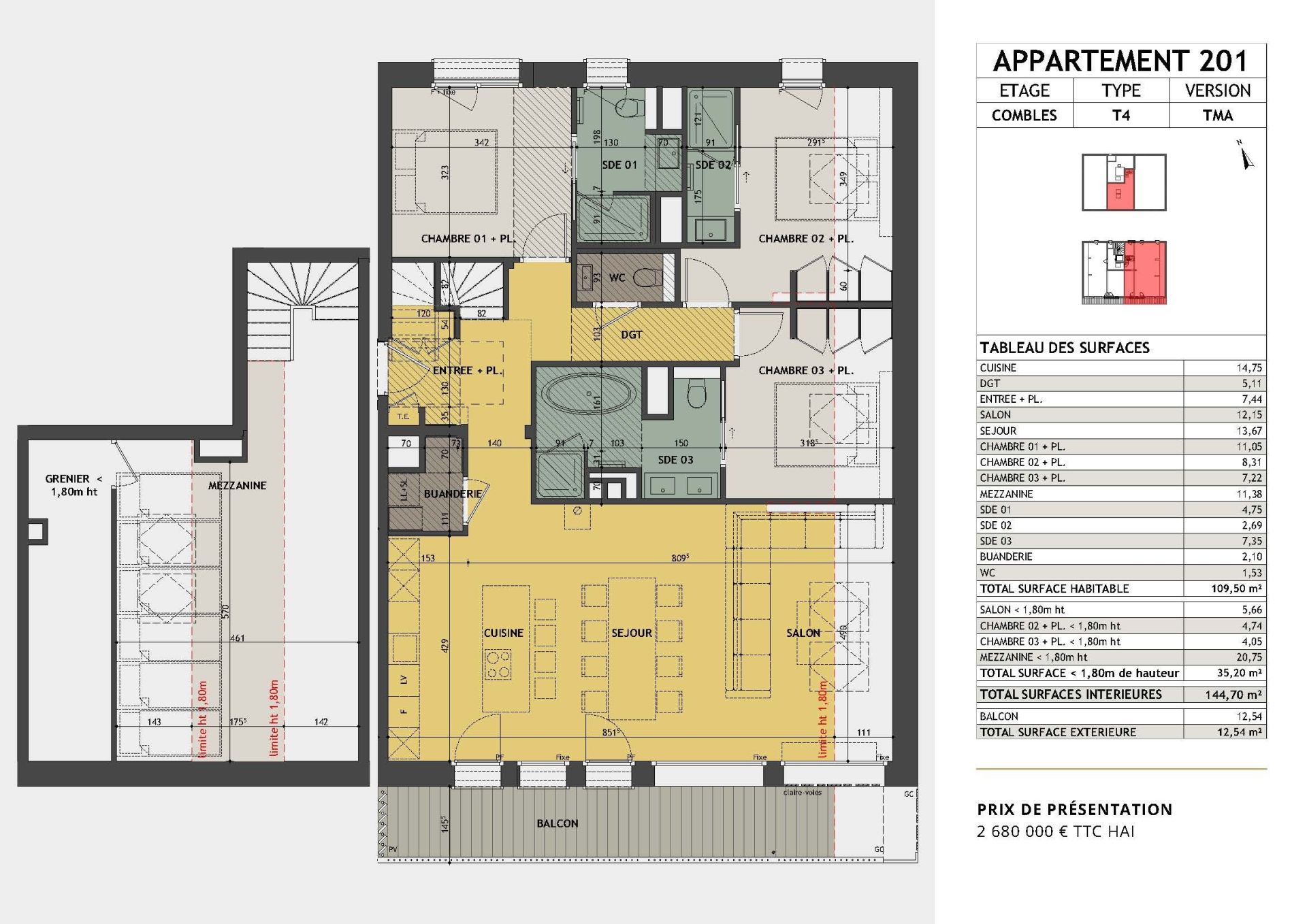 appartement de luxe 5 Pièces en vente sur MEGEVE (74120)