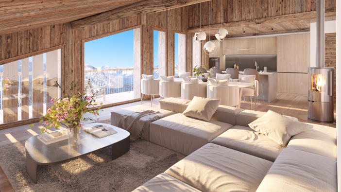 Vente Appartement de luxe Megève 5&nbsp;Pièces 144.7&nbsp;m²