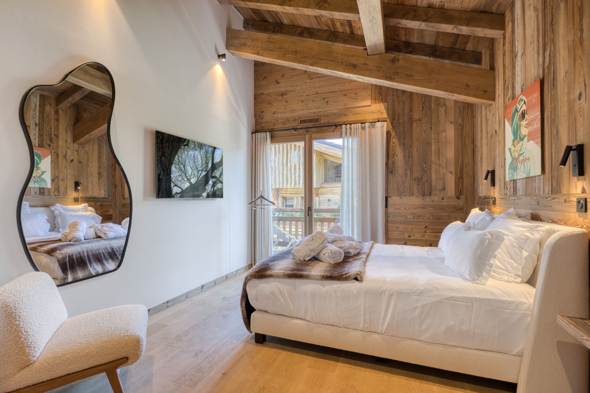luxury chalet 7 Rooms for seasonal rent on MEGEVE (74120)